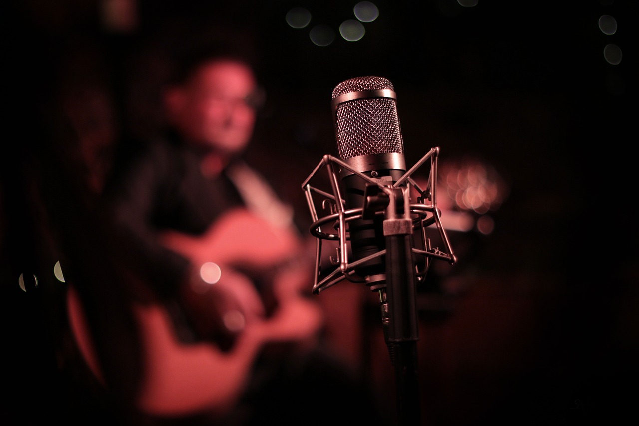 musician, microphone, guitar, singer, singing, black guitar, black microphone, singer, singer, singer, singer, singer